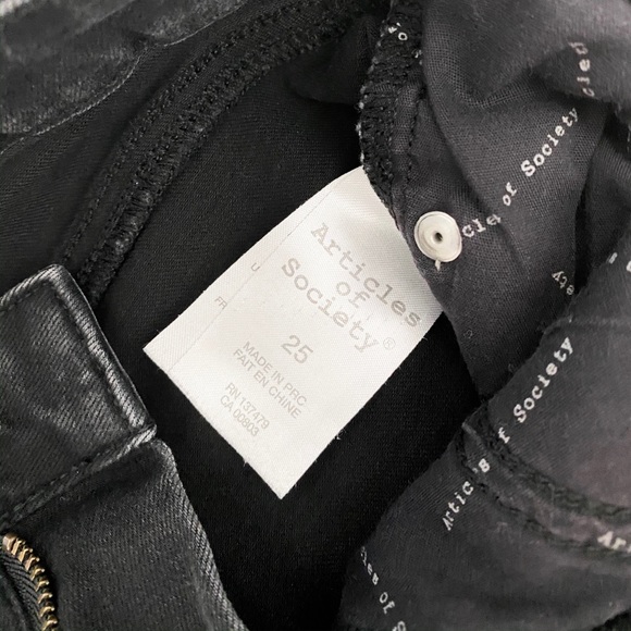 ARTICLES OF SOCIETY Black Skinny Jeans - Picture 6 of 8